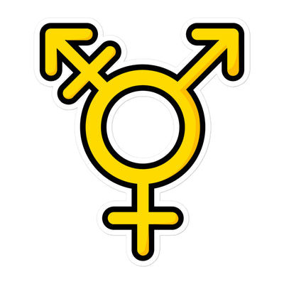 Trans Symbol Sticker Stickers The Rainbow Stores