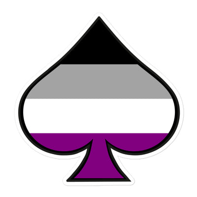 Asexual Ace Sticker Stickers The Rainbow Stores