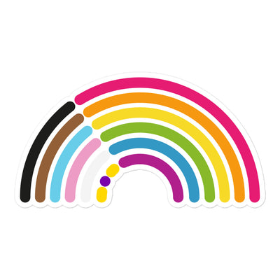 Progressive Pride Rainbow Sticker Stickers The Rainbow Stores
