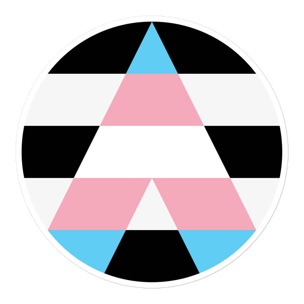 Circular Trans Ally Sticker Stickers The Rainbow Stores