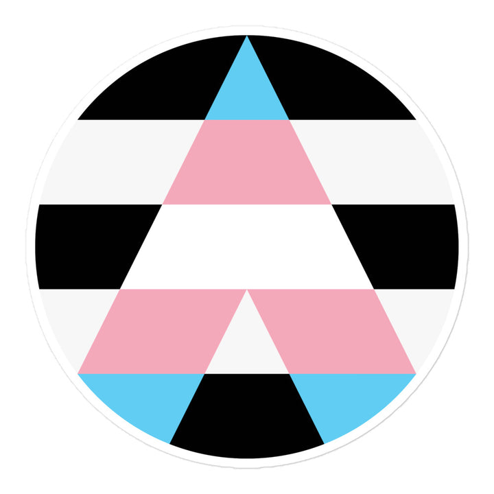 Circular Trans Ally Sticker Stickers The Rainbow Stores