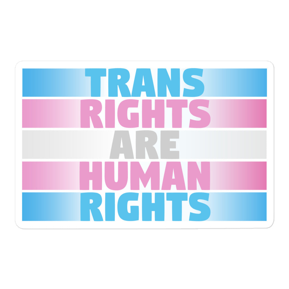 Trans Rights Are Human Rights Fade Sticker Stickers The Rainbow Stores