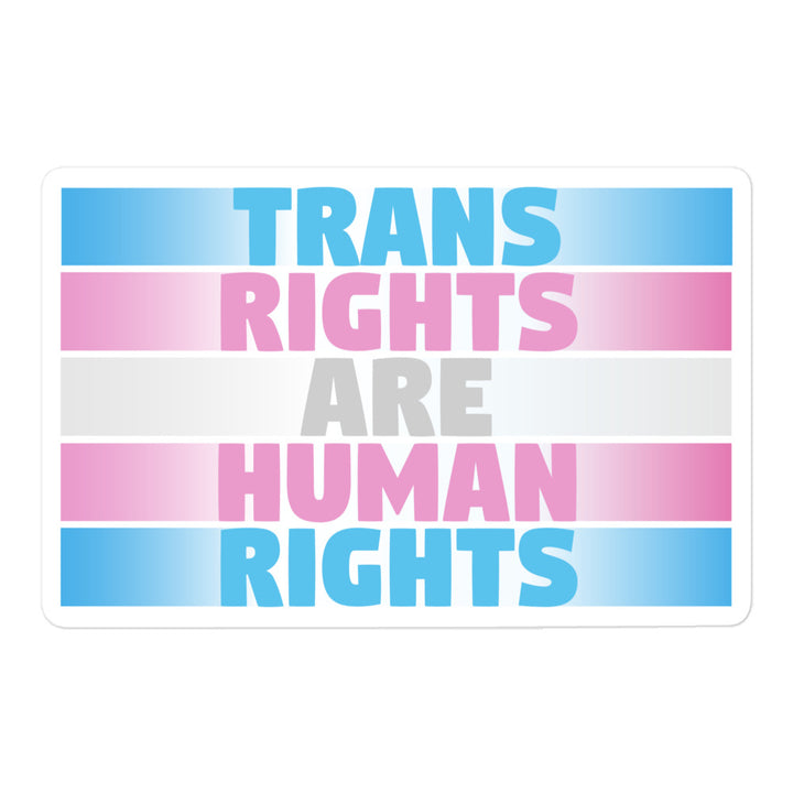 Trans Rights Are Human Rights Fade Sticker Stickers The Rainbow Stores