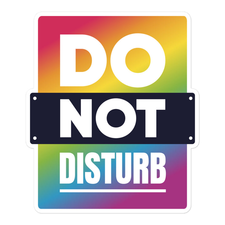 Rainbow Do Not Disturb Sticker Stickers The Rainbow Stores