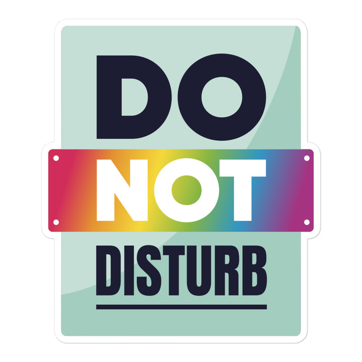 Eggshell Do Not Disturb Sticker Stickers The Rainbow Stores