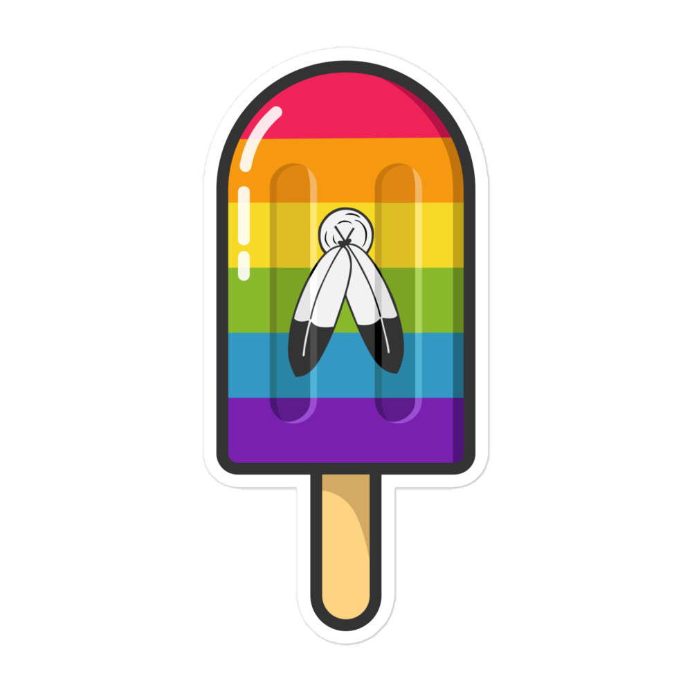 2 Spirit Pride Flag Ice Pop Sticker Stickers The Rainbow Stores