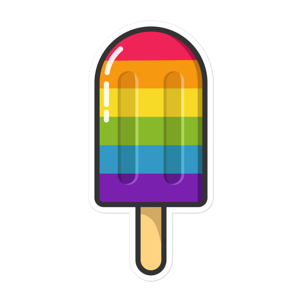 Rainbow Pride Flag Ice Pop Sticker Stickers The Rainbow Stores