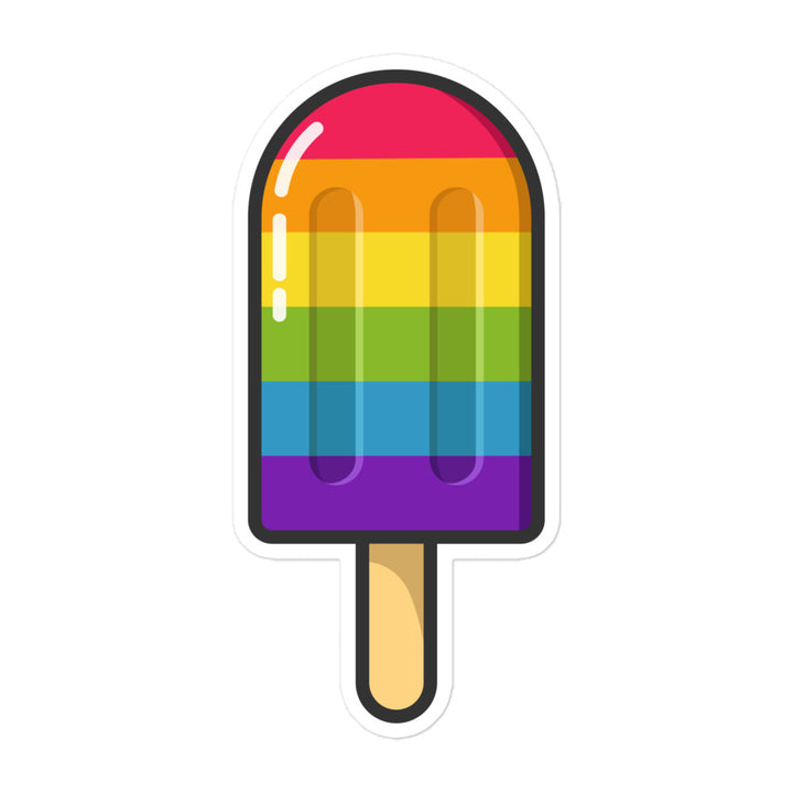 Rainbow Pride Flag Ice Pop Sticker Stickers The Rainbow Stores