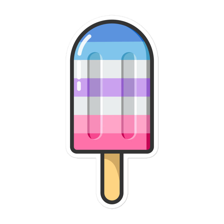 Bigender Pride Flag Ice Pop Sticker Stickers The Rainbow Stores