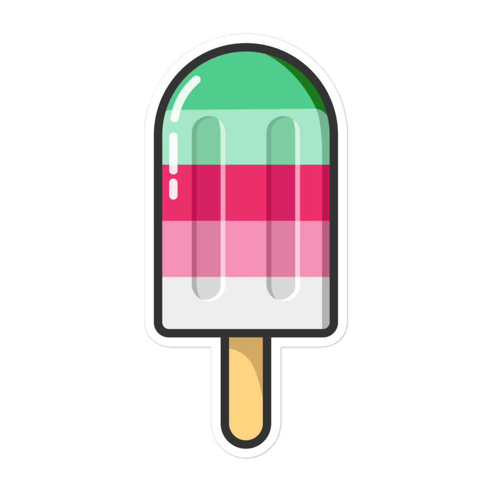 Abrosexual Pride Flag Ice Pop Sticker Stickers The Rainbow Stores