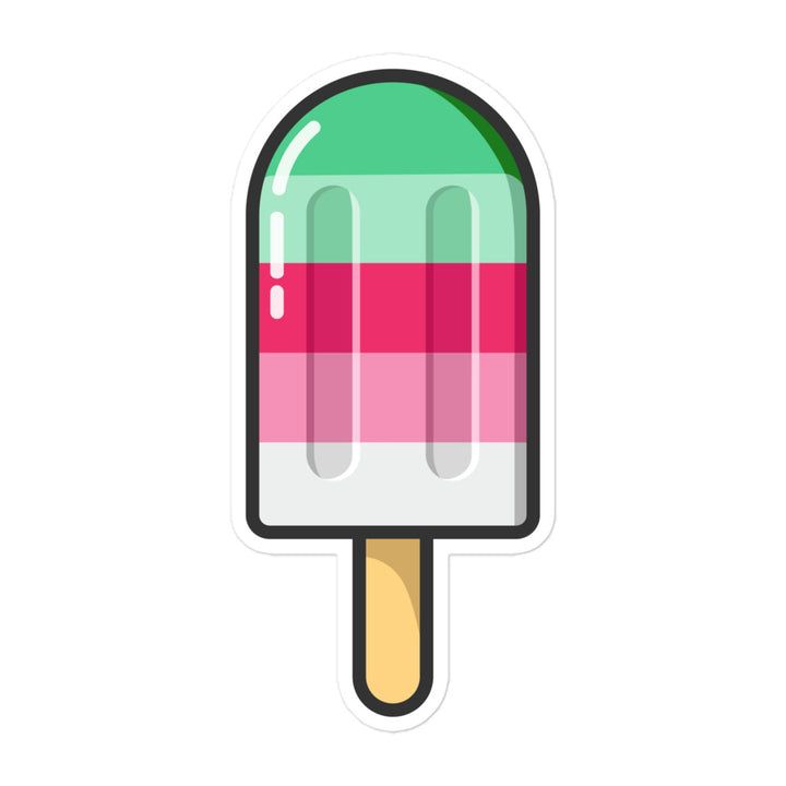 Abrosexual Pride Flag Ice Pop Sticker Stickers The Rainbow Stores