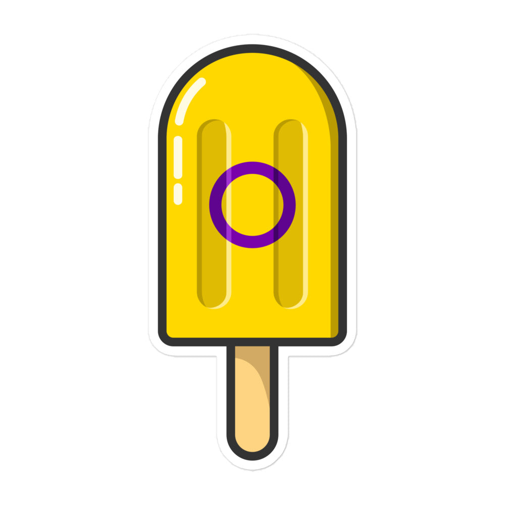 Intersex Pride Flag Ice Pop Sticker Stickers The Rainbow Stores