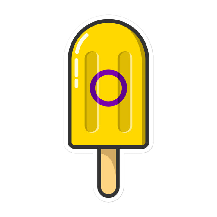 Intersex Pride Flag Ice Pop Sticker Stickers The Rainbow Stores