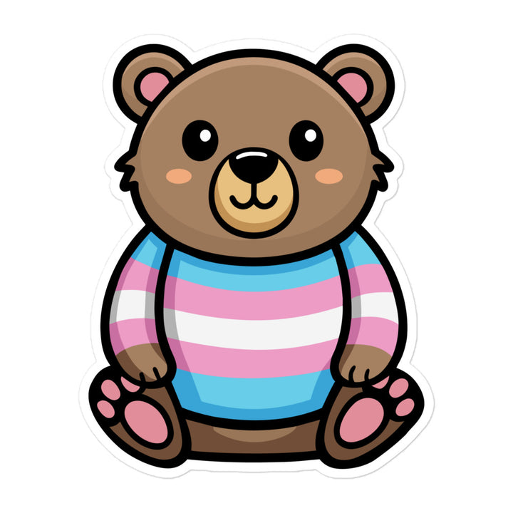 Trans Pride Bear Sticker Stickers The Rainbow Stores