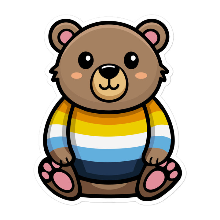 Aroace Pride Bear Sticker Stickers The Rainbow Stores
