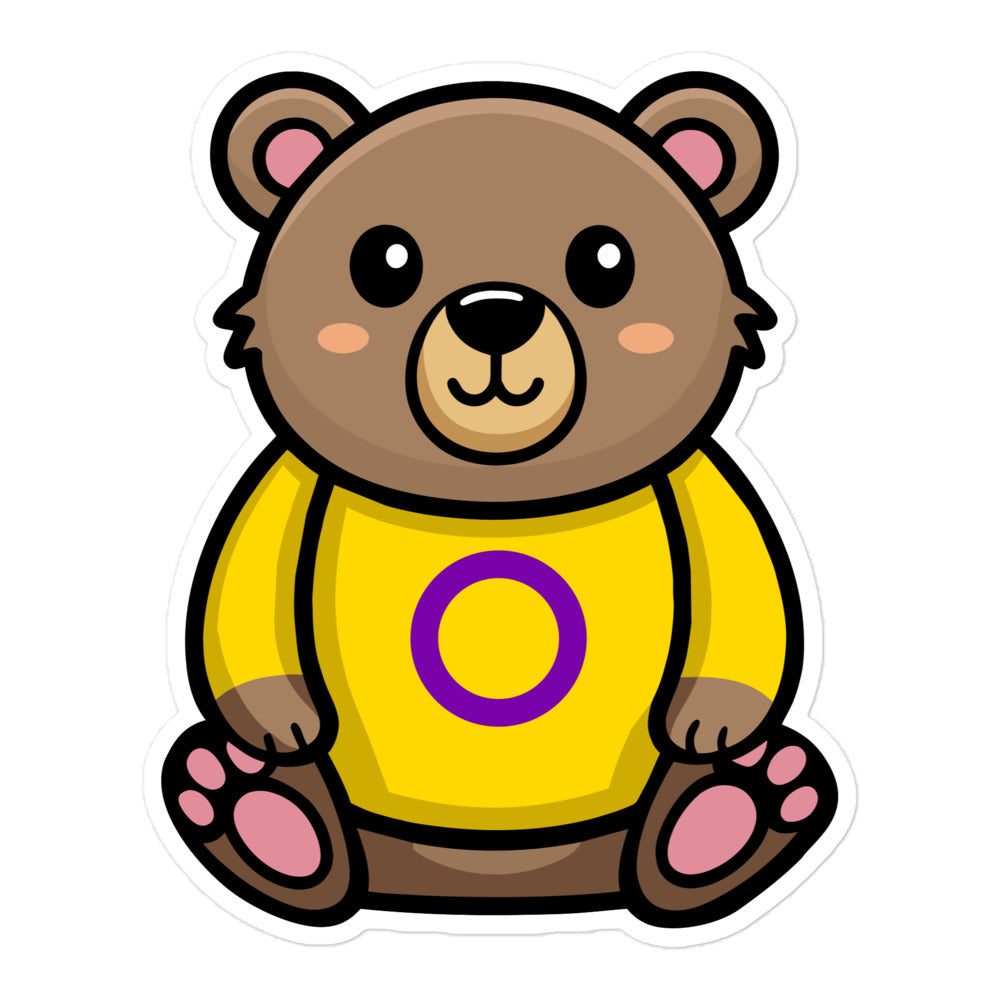 Intersex Pride Bear Sticker Stickers The Rainbow Stores