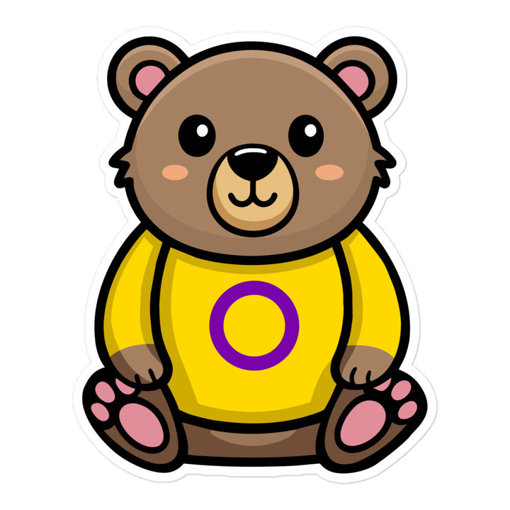 Intersex Pride Bear Sticker Stickers The Rainbow Stores