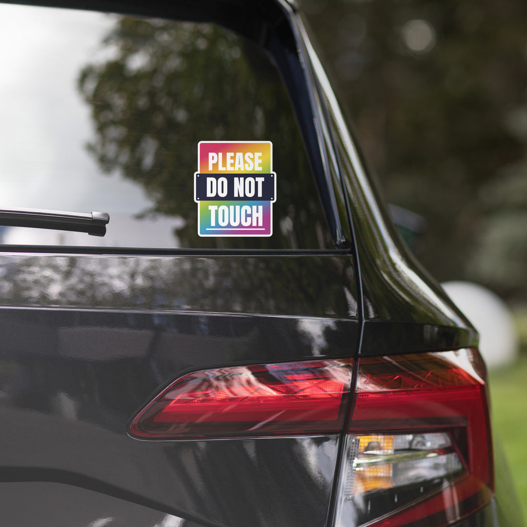 Please Do Not Touch Sticker Stickers The Rainbow Stores