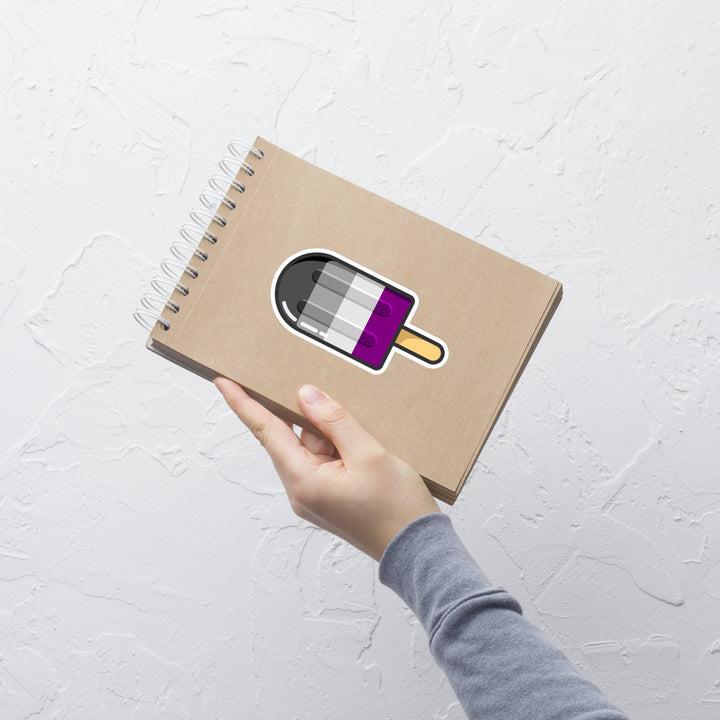 Asexual Pride Flag Ice Pop Sticker Stickers The Rainbow Stores