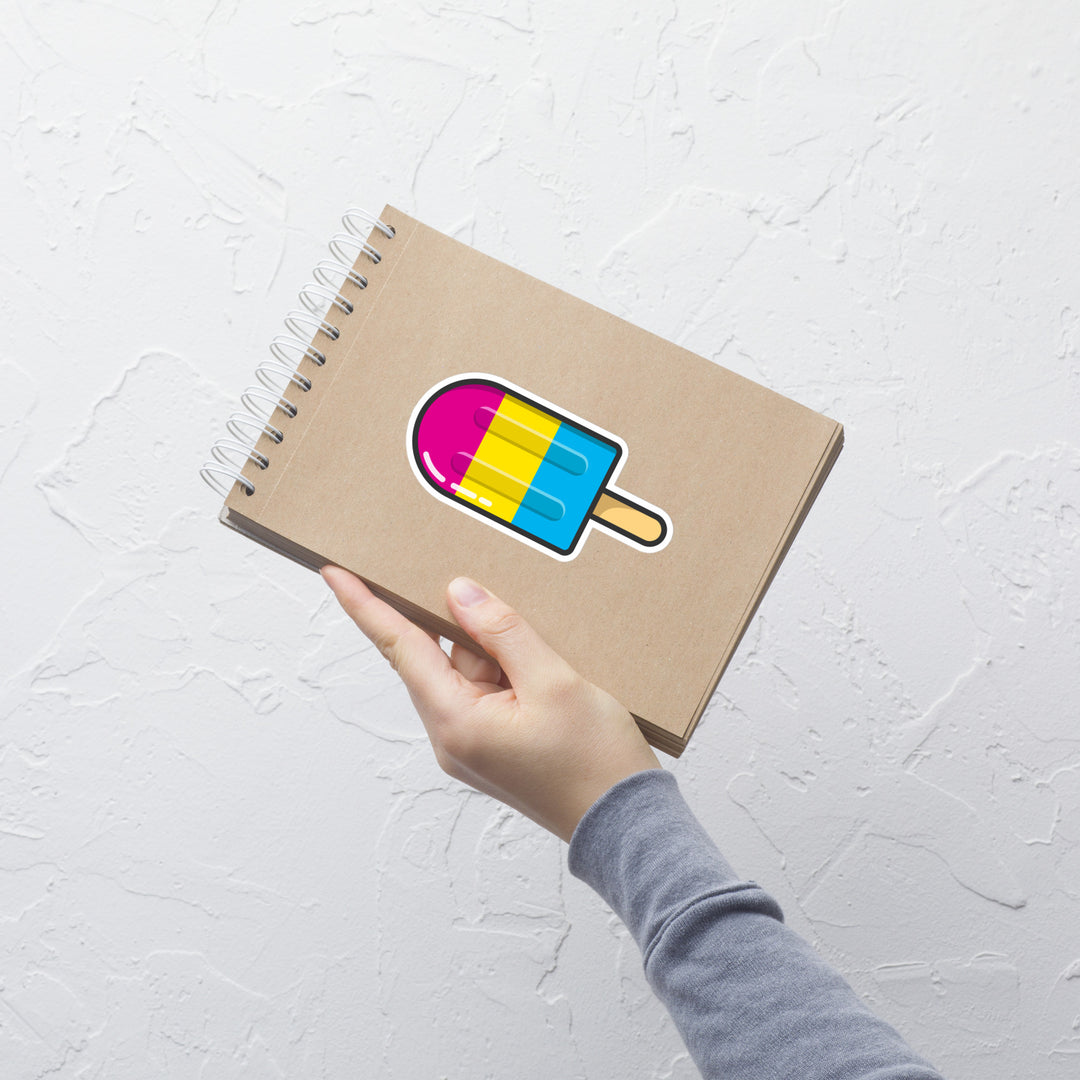 Pansexual Pride Flag Ice Pop Sticker Stickers The Rainbow Stores