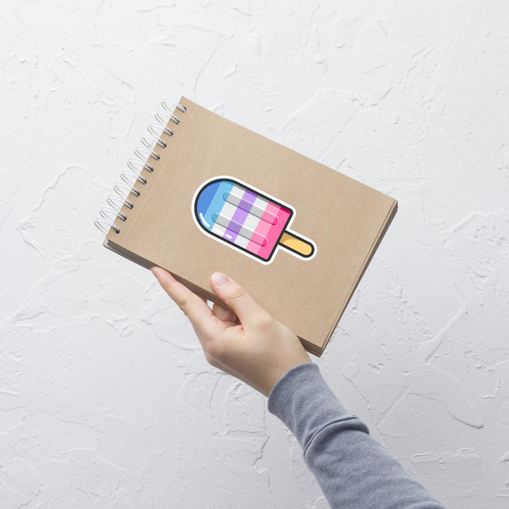 Bigender Pride Flag Ice Pop Sticker Stickers The Rainbow Stores