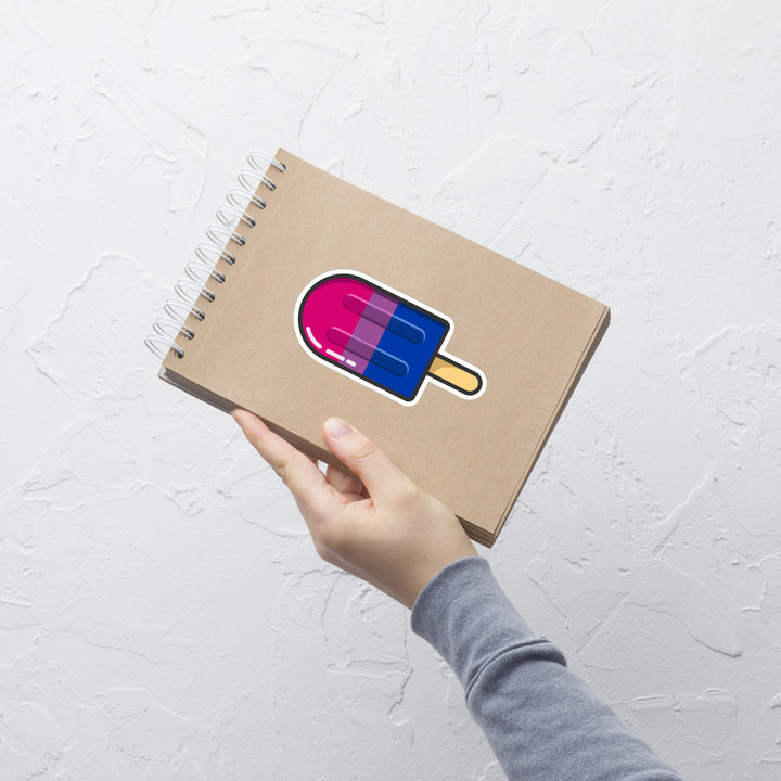 Bisexual Pride Flag Ice Pop Sticker Stickers The Rainbow Stores