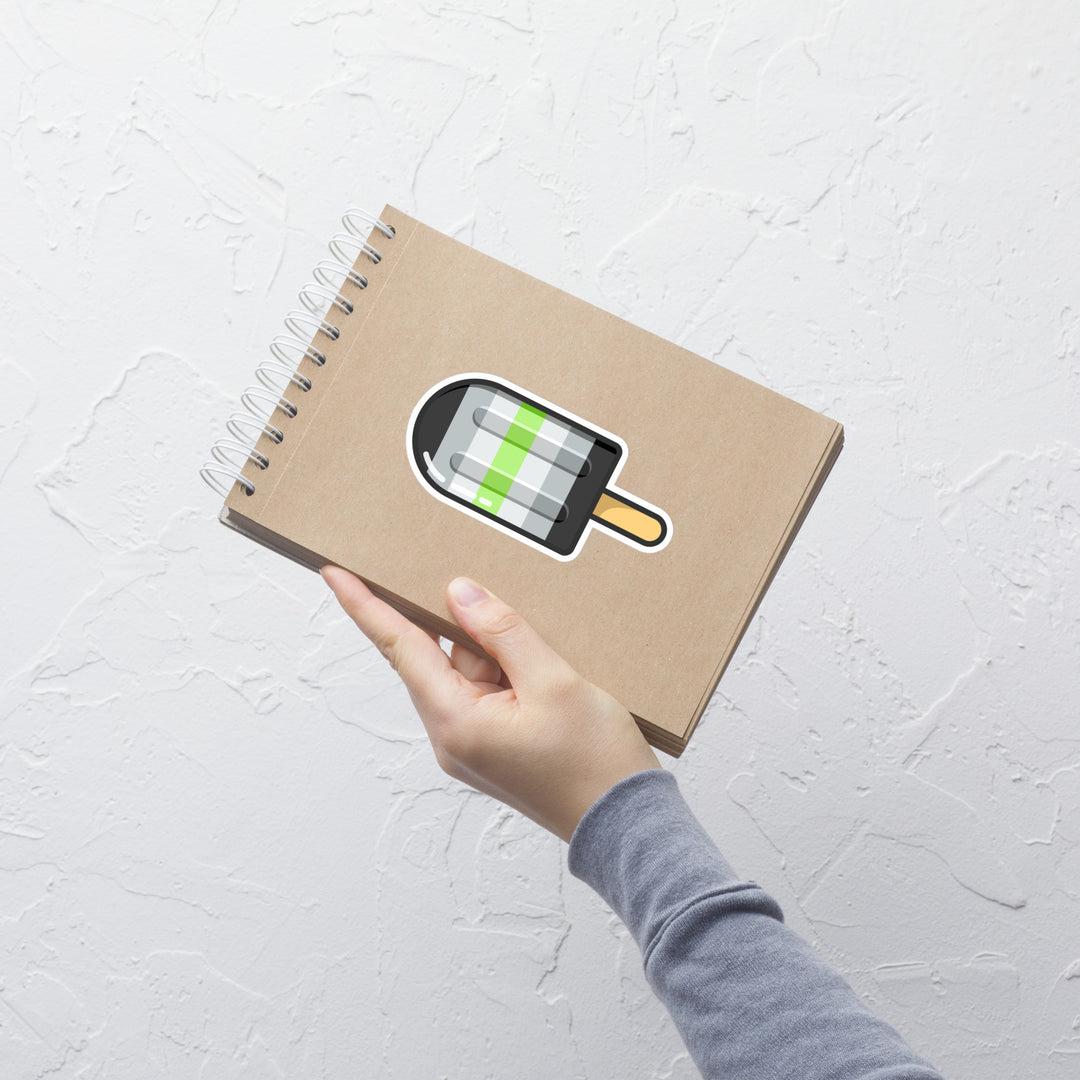 Agender Pride Flag Ice Pop Sticker Stickers The Rainbow Stores