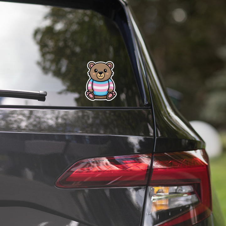 Trans Pride Bear Sticker Stickers The Rainbow Stores