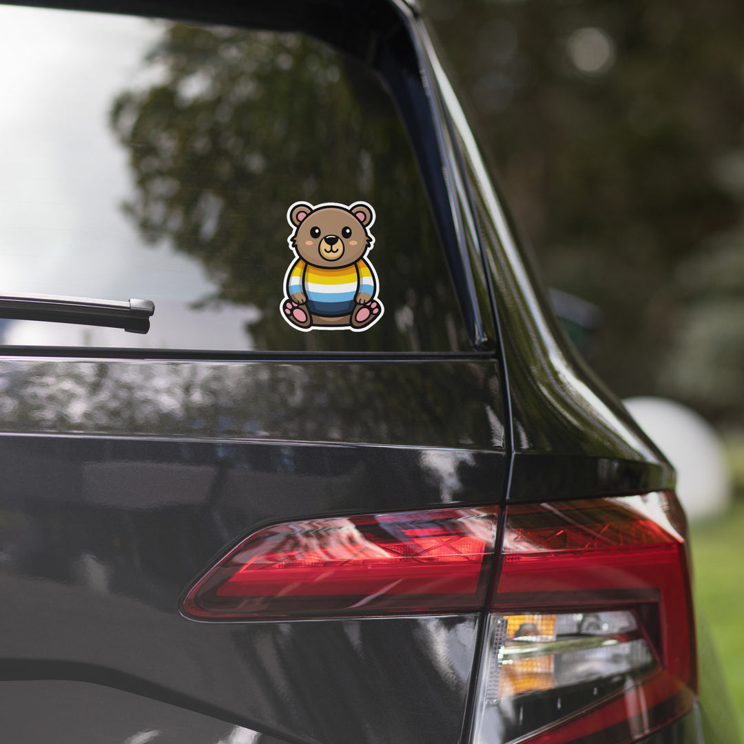 Aroace Pride Bear Sticker Stickers The Rainbow Stores