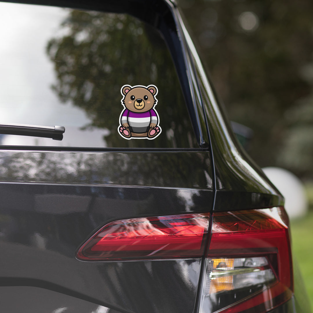 Asexual Pride Bear Sticker Stickers The Rainbow Stores