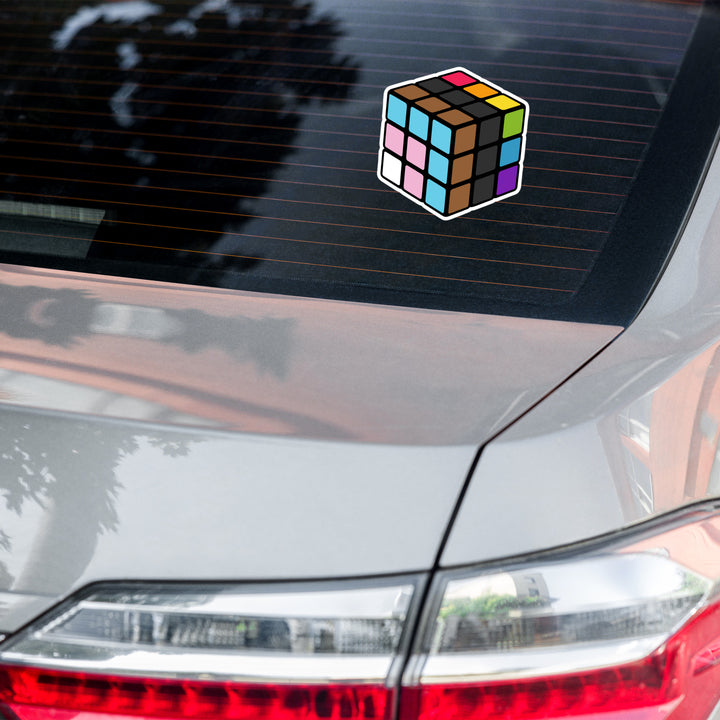 Progress Pride Flag Rubik’s Cube Sticker
