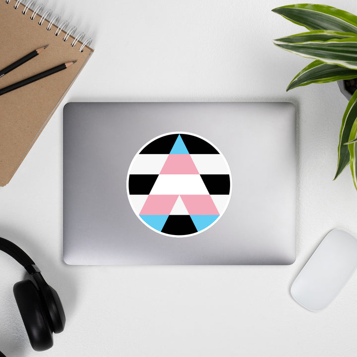 Circular Trans Ally Sticker Stickers The Rainbow Stores