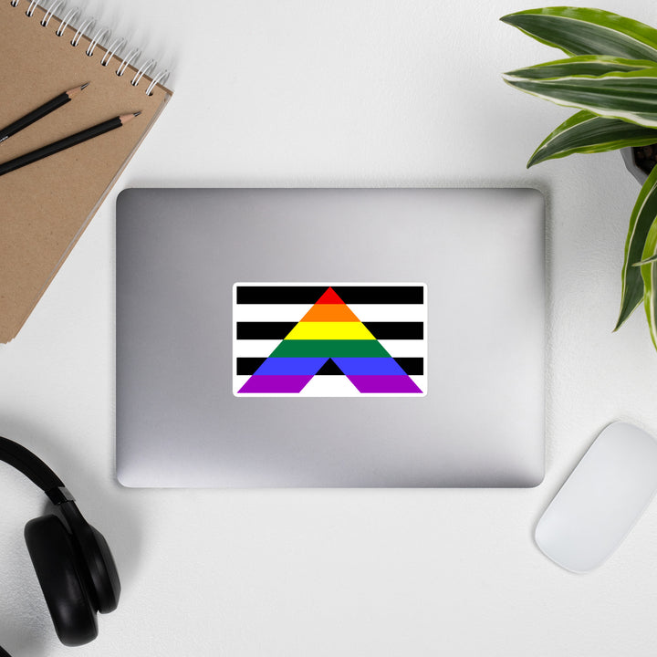LGBTQ+ Ally Flag Sticker Stickers The Rainbow Stores