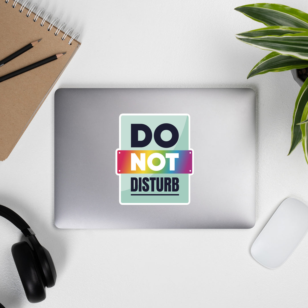 Eggshell Do Not Disturb Sticker Stickers The Rainbow Stores