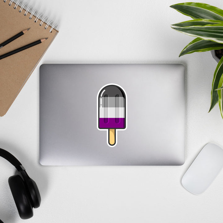 Asexual Pride Flag Ice Pop Sticker Stickers The Rainbow Stores