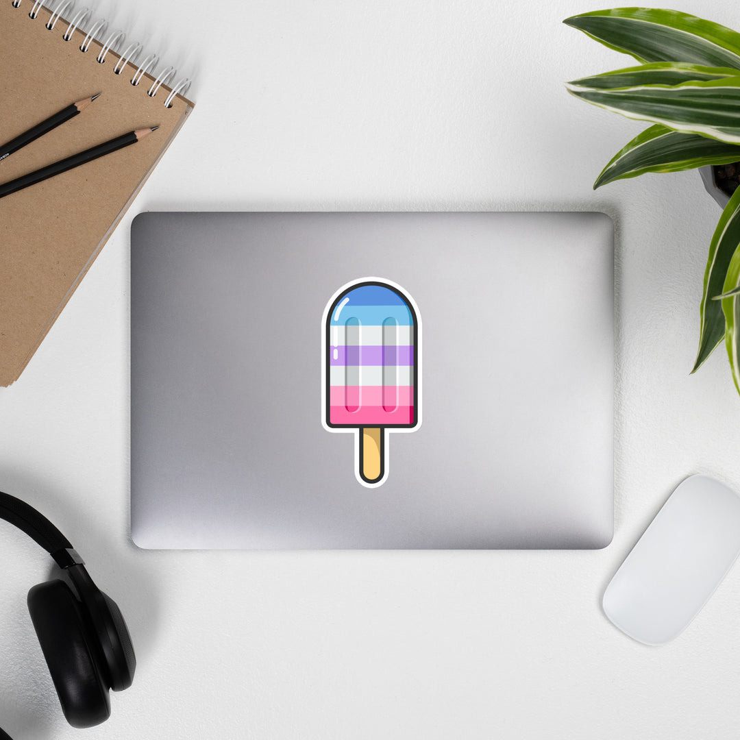 Bigender Pride Flag Ice Pop Sticker Stickers The Rainbow Stores