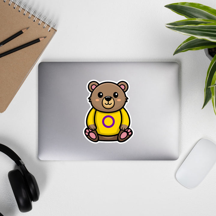 Intersex Pride Bear Sticker Stickers The Rainbow Stores