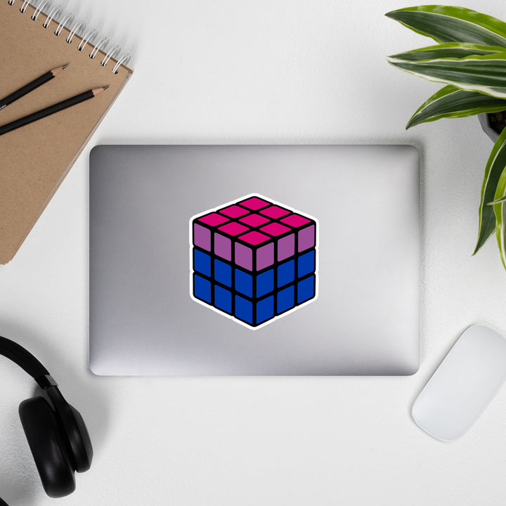 Bisexual Pride Flag Rubik’s Cube Sticker