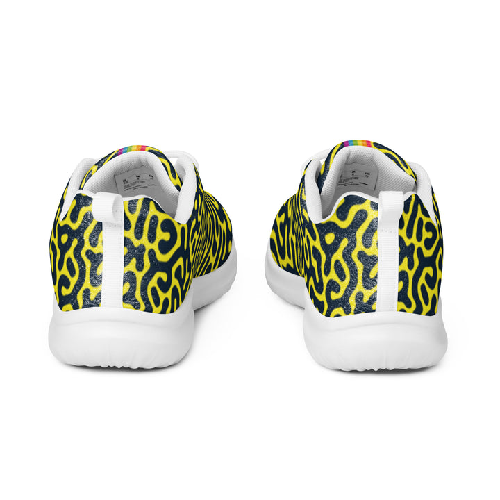 Rainbow Pride Flag Blue on Yellow Turing Pattern Trainers (male sizes) Trainers The Rainbow Stores