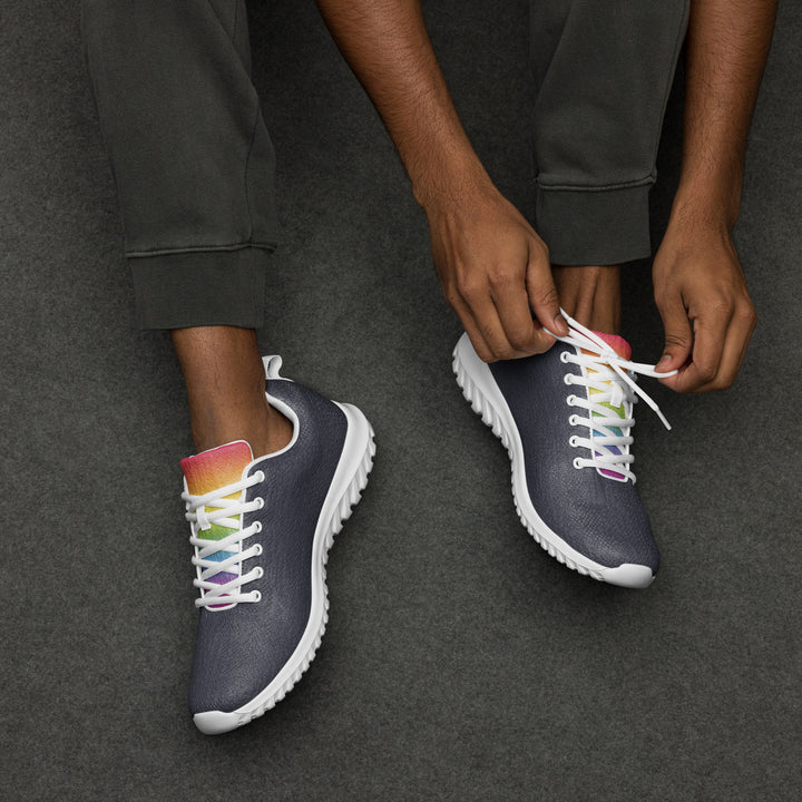 Rainbow Gradient Dark Blue Trainers (male sizes) Trainers The Rainbow Stores