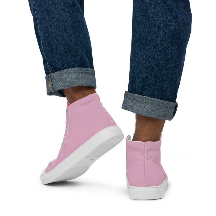 Pink and Original Pride Flag High Top Trainers (male sizes) High Tops The Rainbow Stores