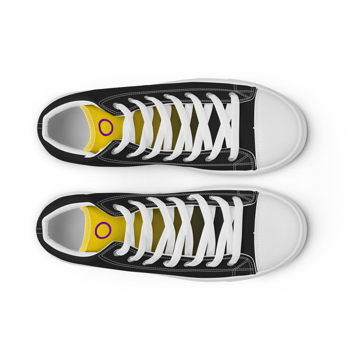 Intersex Pride Black High Top Trainers (male sizes) High Tops The Rainbow Stores