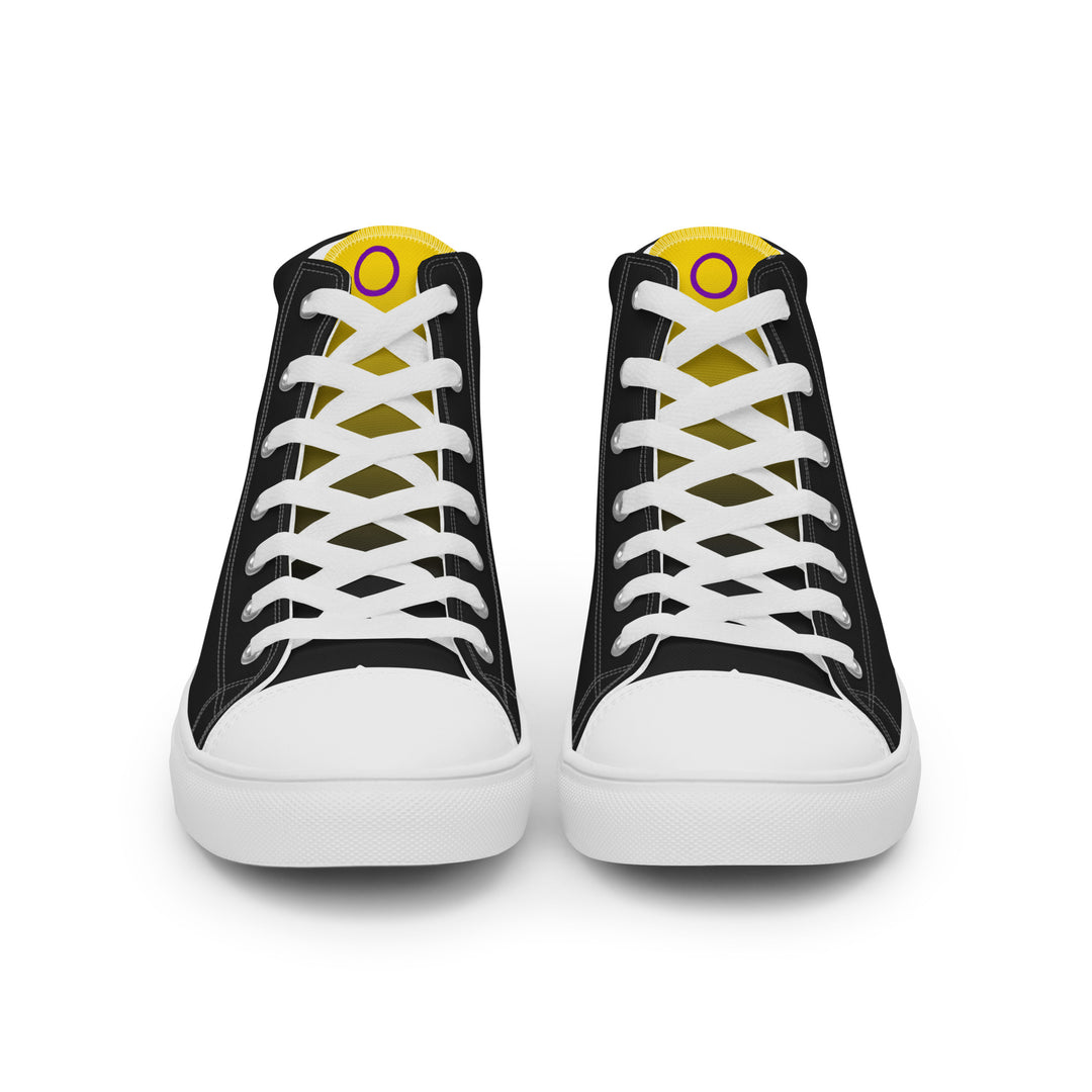 Intersex Pride Black High Top Trainers (male sizes) High Tops The Rainbow Stores