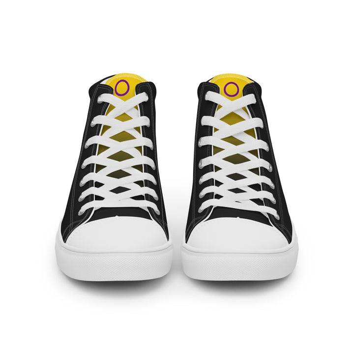 Intersex Pride Black High Top Trainers (male sizes) High Tops The Rainbow Stores