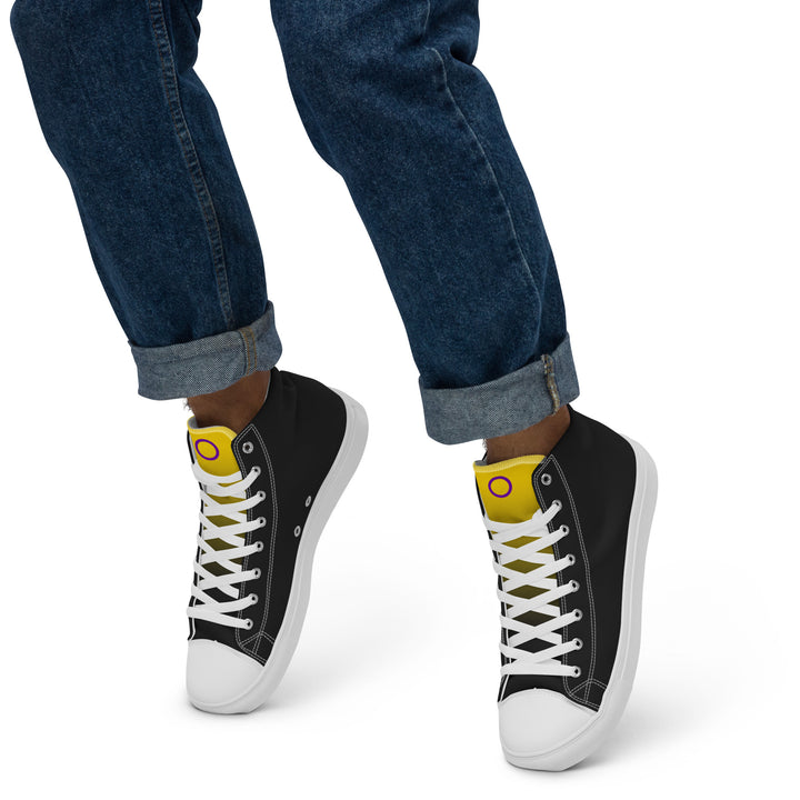Intersex Pride Black High Top Trainers (male sizes) High Tops The Rainbow Stores