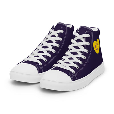 Intersex Pride Heart High Top Trainers (male sizes) High Tops The Rainbow Stores