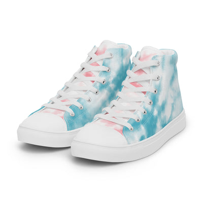 Tie Dyed Trans Pride High Top Trainers (male sizes) High Tops The Rainbow Stores