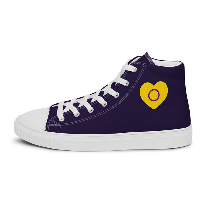 Intersex Pride Heart High Top Trainers (male sizes) High Tops The Rainbow Stores