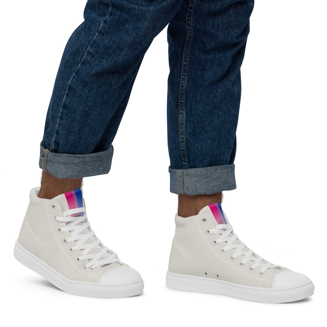 Bi Pride Hemp High Top Trainers (male sizes) High Tops The Rainbow Stores
