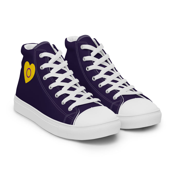 Intersex Pride Heart High Top Trainers (male sizes) High Tops The Rainbow Stores